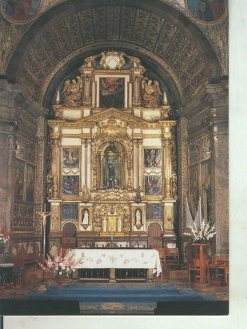 Postal 011435: Interior basilica santuari de Lluc en mallorca