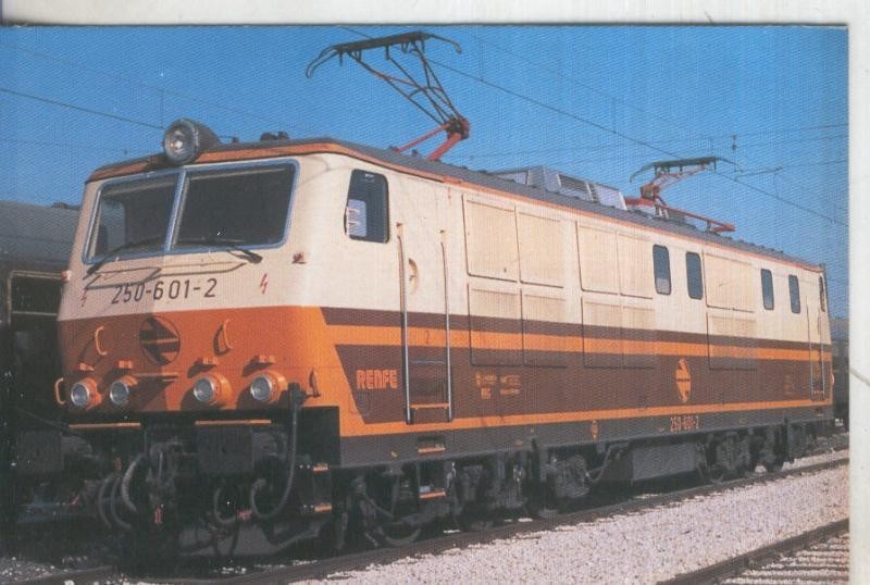 Postal  013889: Tren Locomotora electrica 250-601-2