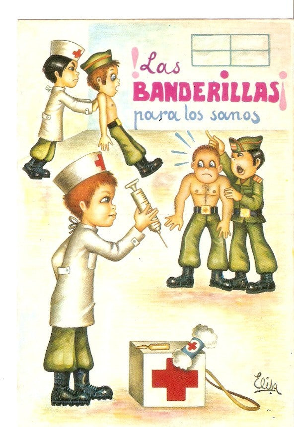 Postal 043558 : Las Banderillas para los sanos