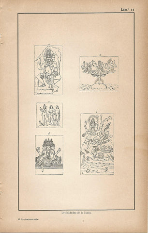 Lamina 011: Divinidades de la India