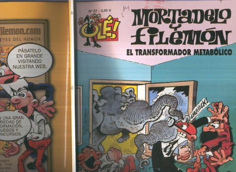 Ole numero 057: Mortadelo y Filemon: El transformador metabolico (numerado 2 en trasera)