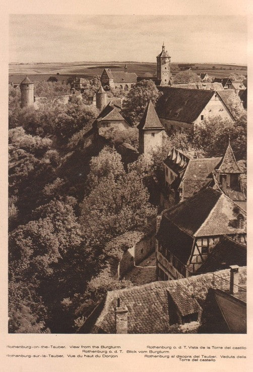 Lamina/Foto KURT HIELSCHE Deuschtland No. 044: ROTHENBURG ON THE TAUBER. VIEW FROM THE BURGTURM