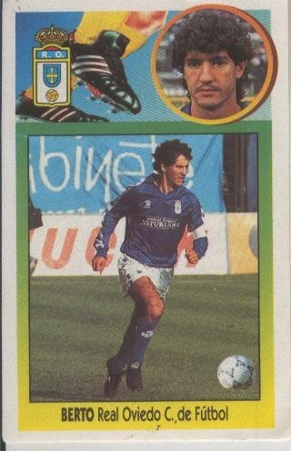 Cromo Liga 93/94: Berto del Real Oviedo C.de Futbol