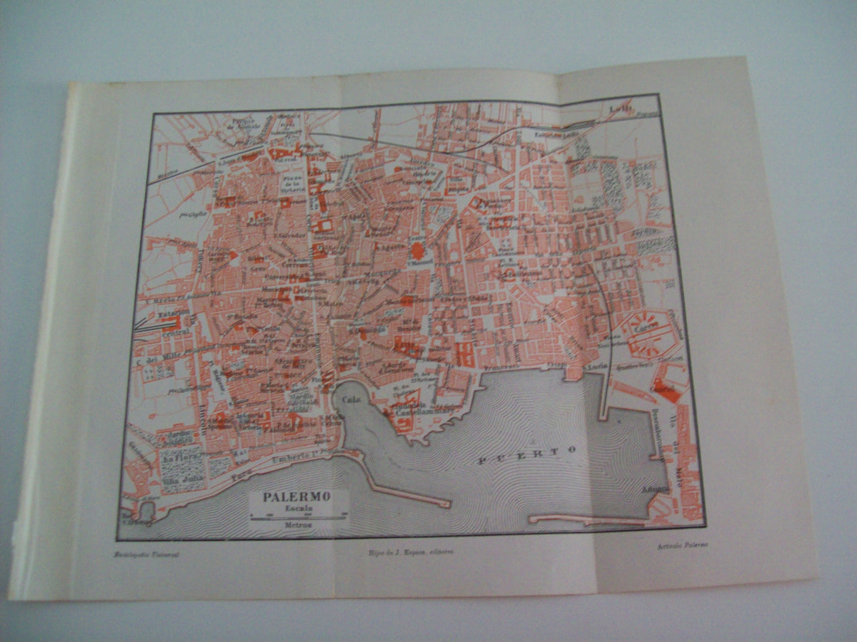 LAMINA ESPASA 1520: Plano de Palermo