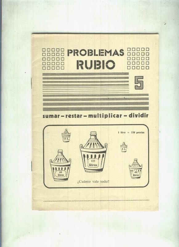 Problemas Rubio numero 5: sumar-restar-multiplicar-dividir