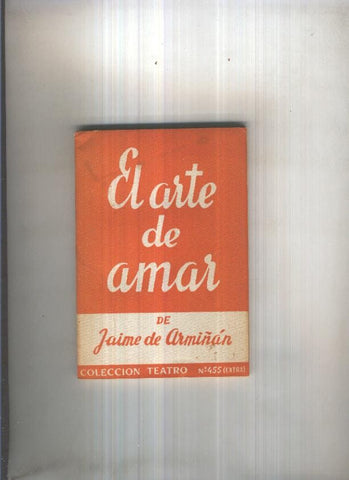 Teatro numero 455: El arte de amar