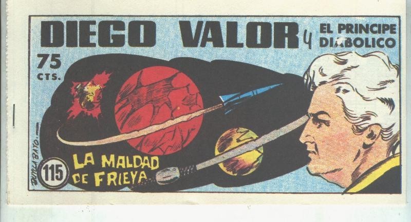 Diego Valor primera serie facsimil numero 115: La maldad de Frieya