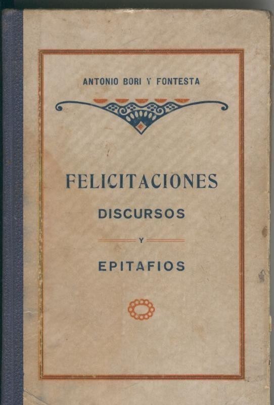 Felicitaciones Discursos y epitafios