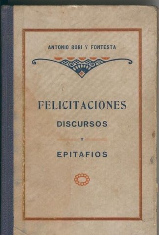 Felicitaciones Discursos y epitafios