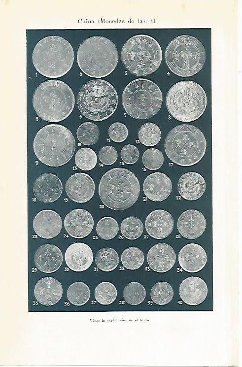 LAMINA ESPASA 1967: Monedas de China