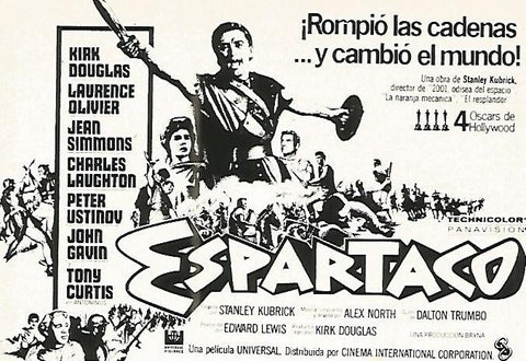 FLYER PUBLICITARIO 113: Film  Espartaco