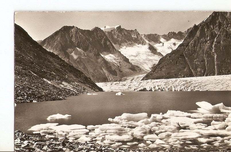 Postal 036226 : Marjelensee am Aletschgletscher. Geisshorn u. Olmenhorn