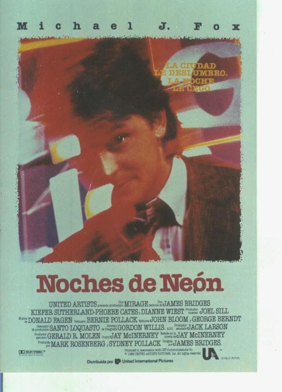 Foto cine 621: Noches de Neon (Michael J.Fox)