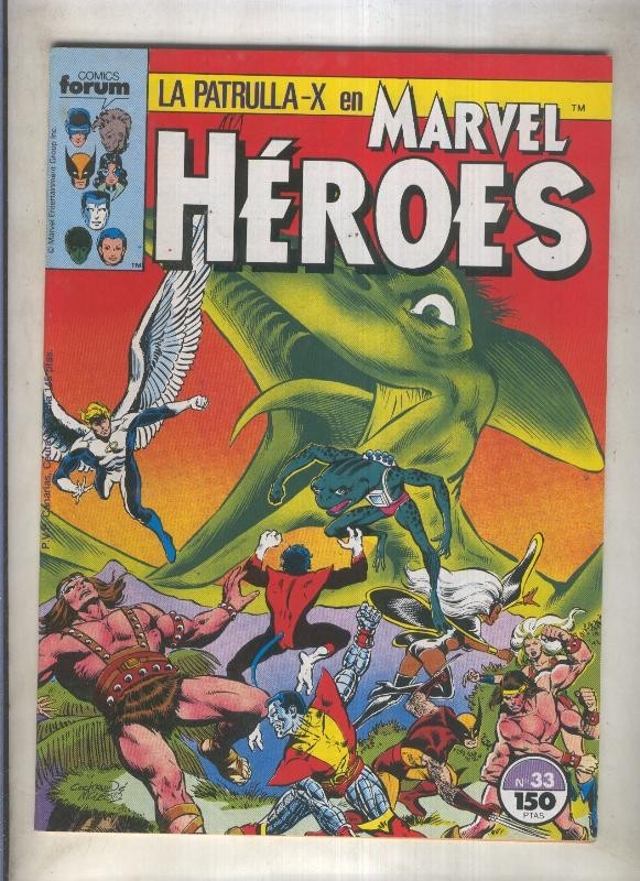 Marvel Heroes numero 33: La Patrulla X (numerado 1 en trasera)
