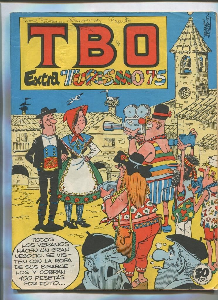TBO extra  de 30 pts: Turismo, portada de Bernet Toledano