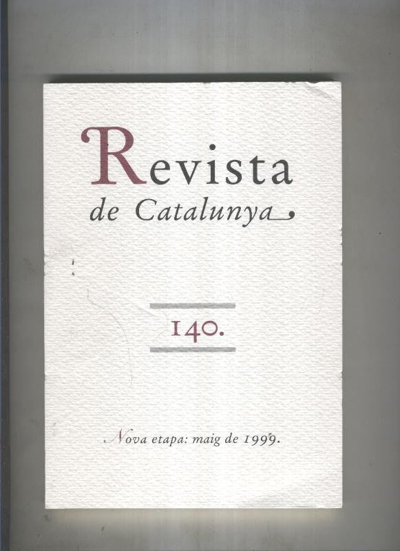 Revista de catalunya numero 140