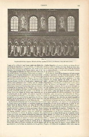 LAMINA ESPASA 4083: La procesion de las virgenes mosaico de Ravena