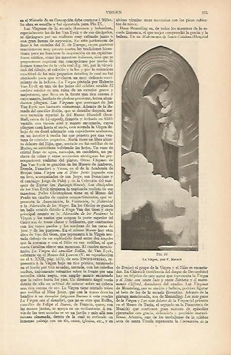 LAMINA ESPASA 4096: La Virgen por Matsch
