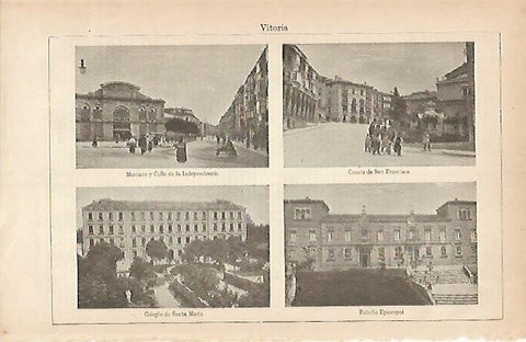 LAMINA ESPASA 4131: Edificios de Vitoria