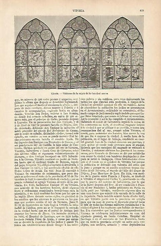 LAMINA ESPASA 4134: Vidrieras de la Catedral de Vitoria