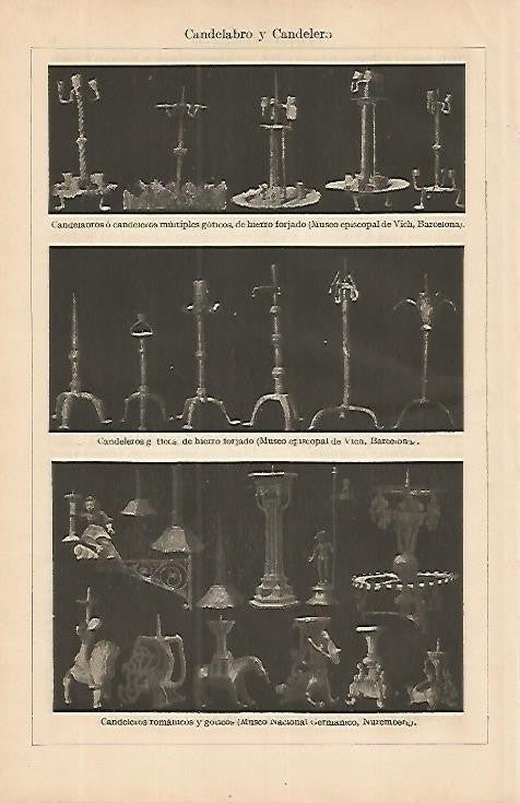 LAMINA ESPASA 4206: Candelabros