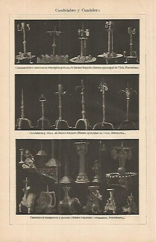 LAMINA ESPASA 4206: Candelabros