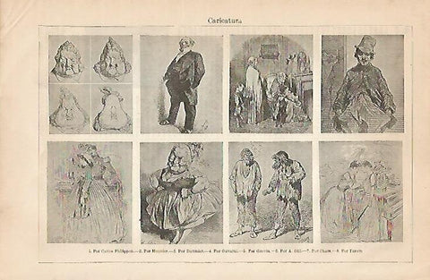 LAMINA ESPASA 4316: Caricaturas de autores franceses