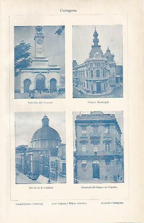 LAMINA ESPASA 4392: Edificios de  Cartagena