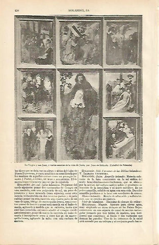 LAMINA ESPASA 4420: La Virgen y San Juan por Juan de Holanda