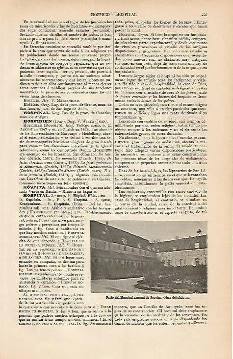LAMINA ESPASA 4457: Hospital de Provins del siglo XIII