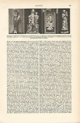 LAMINA ESPASA 4726: Virgenes en la Catedral de Valencia