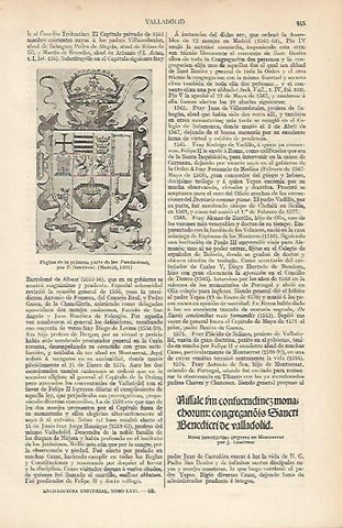 LAMINA ESPASA 4790:  Pagina de las Fundaciones de P. Sandoval
