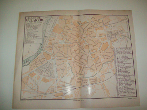 LAMINA ESPASA 4799: Plano de Valladolid