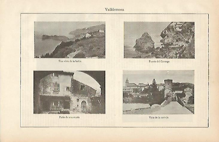 LAMINA ESPASA 4808: Vistas de Valldemosa  Mallorca