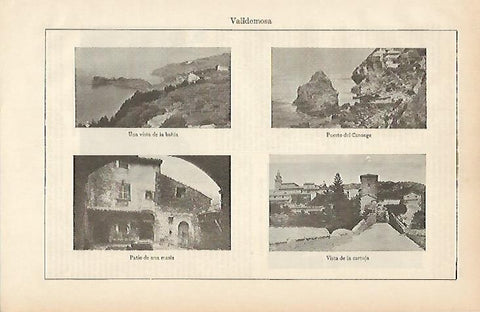 LAMINA ESPASA 4808: Vistas de Valldemosa  Mallorca