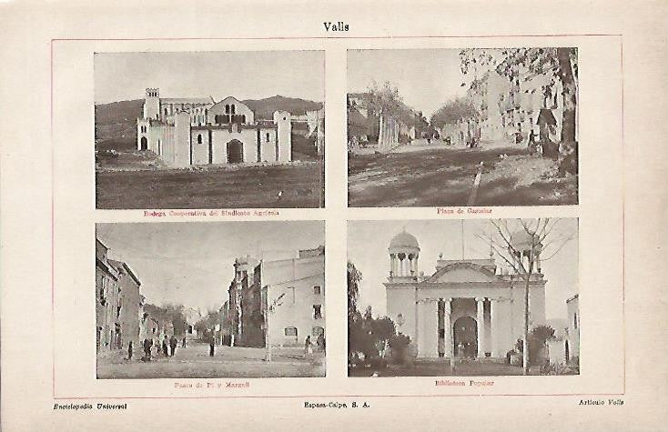 LAMINA ESPASA 4836: Edificios de Valls Tarragona