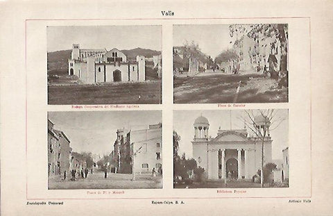 LAMINA ESPASA 4836: Edificios de Valls Tarragona