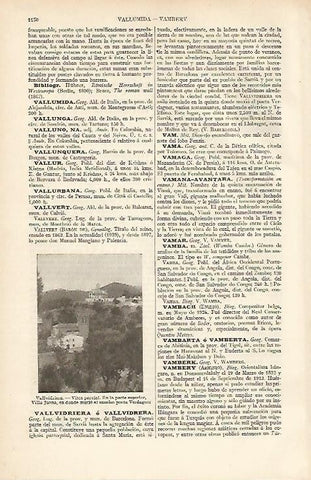 LAMINA ESPASA 4838: Vista parcial de Vallvidrera Barcelona