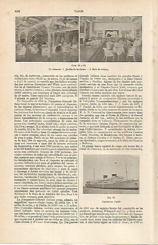 LAMINA ESPASA 4879: El Asturias y el Carnarvon Castle