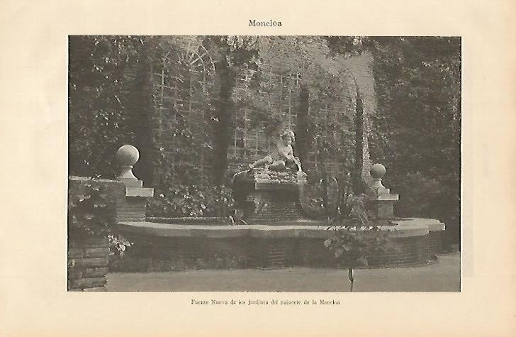 LAMINA ESPASA 4920: Fuente Nueva en los jardines de la Moncloa