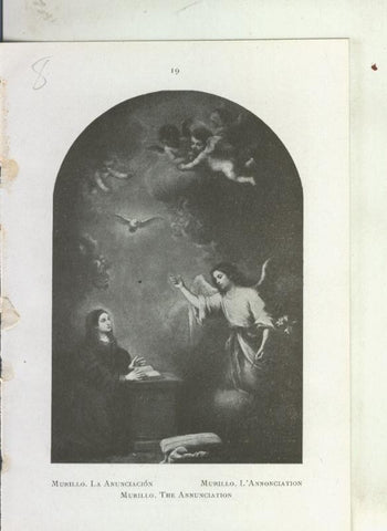 Museo de pinturas de Sevilla: lamina 08: La Anunciacion de Murillo