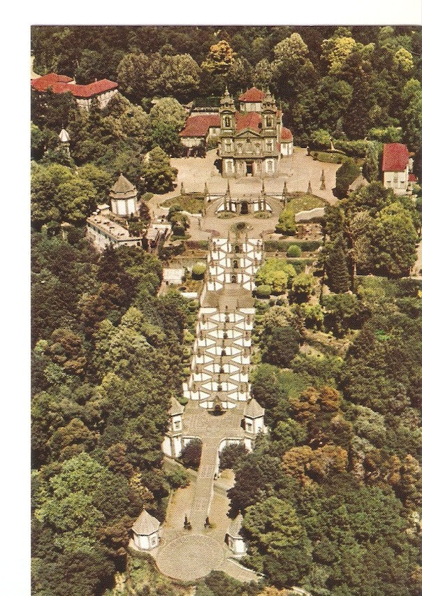 Postal 034816 : Bom Jesus - Braga (Portugal). Vista Aerea