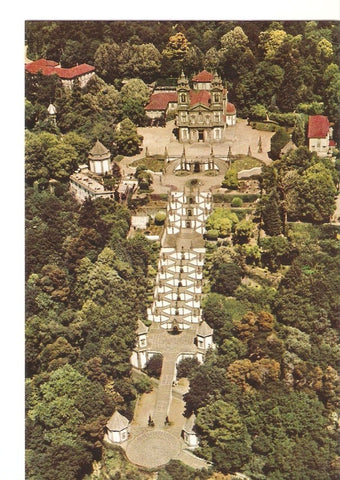 Postal 034816 : Bom Jesus - Braga (Portugal). Vista Aerea