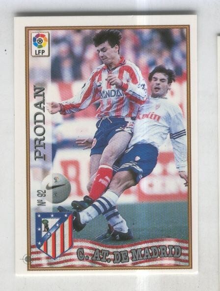 Cromo Liga 97/98: C.At.de Madrid numero 092: Prodan
