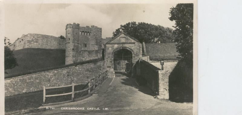 Postal castillos numero 018: Carisbrooke Castle