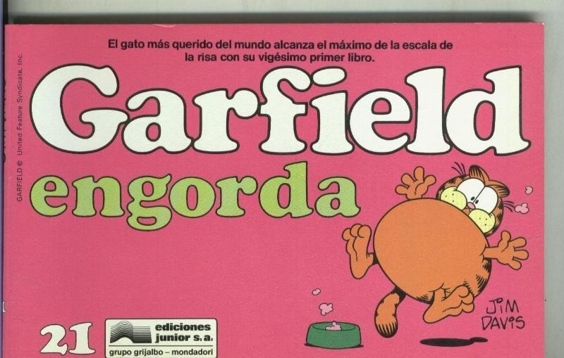 Garfield de Jim Davis numero 21: Engorda