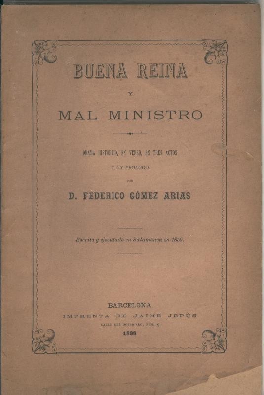 Buena reina y mal ministro