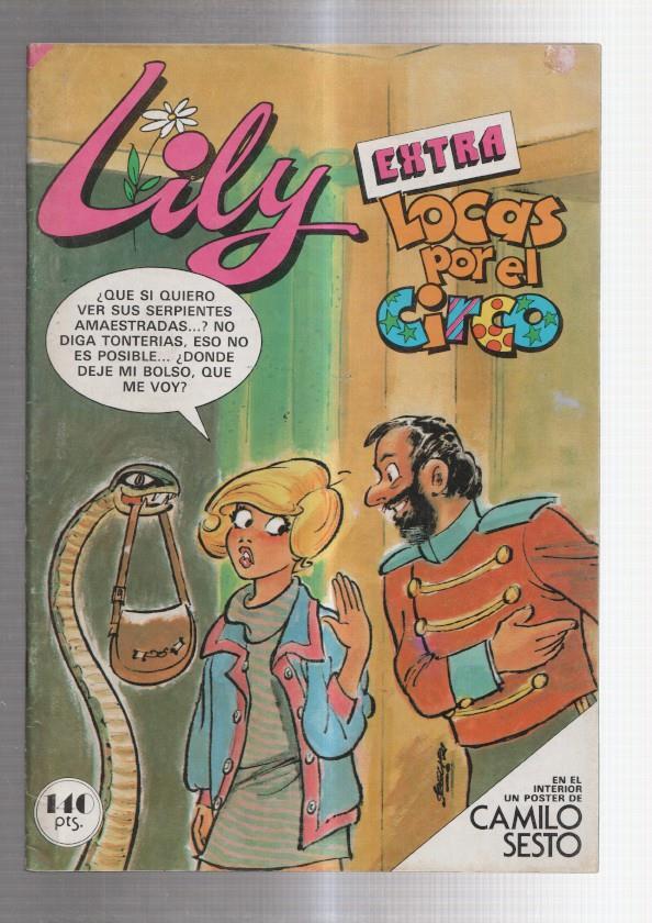 Lily extra numero 97: Locas por el circo: porter de Camilo Sesto (numerado 1 en trasera)