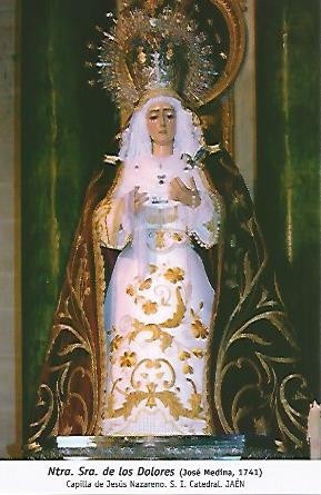 POSTAL 54713: Nuestra Señora de los Dolores de Jose Medina 1741. Jaen