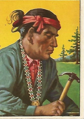 CROMO RAZAS HUMANAS - no  201. Orfebre Navajo
